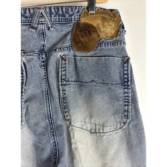 Ripped RARE Vintage Akademiks Printed baggy relaxed jeans 36